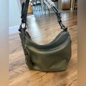 Green Leather Shoulder Bag